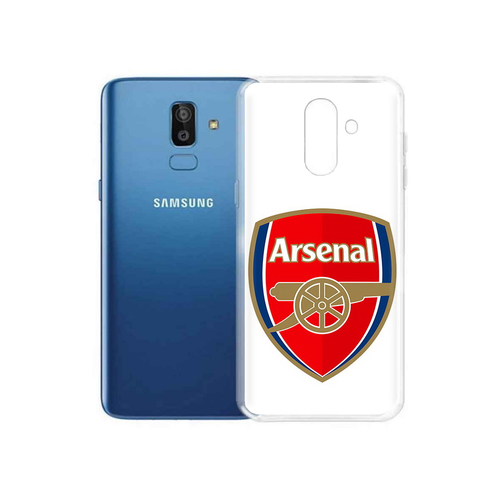 

Чехол MyPads Tocco для Samsung Galaxy J8 ФК Арсенал логотип (PT226929.592.174), Прозрачный, Tocco