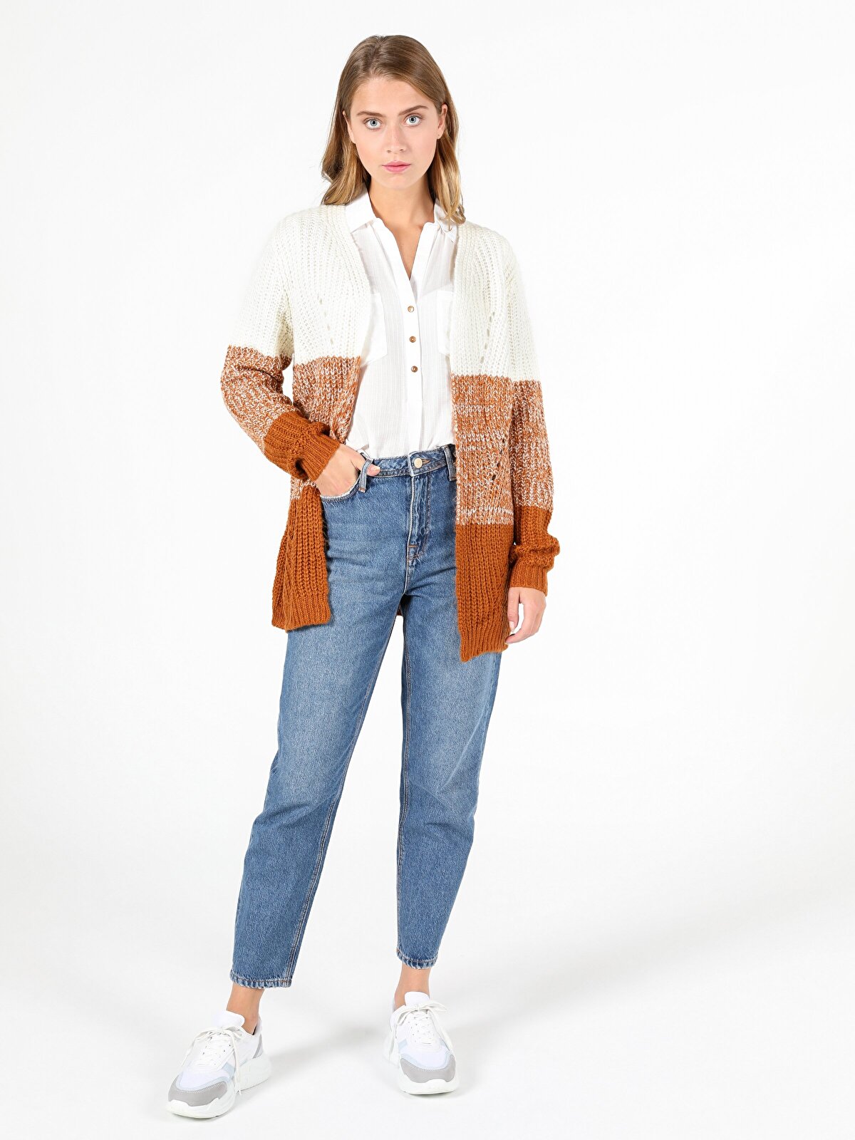 

Кардиган женский Colins CL1051496_Q1.V1TC разноцветный M, CL1051496_Q1.V1TC