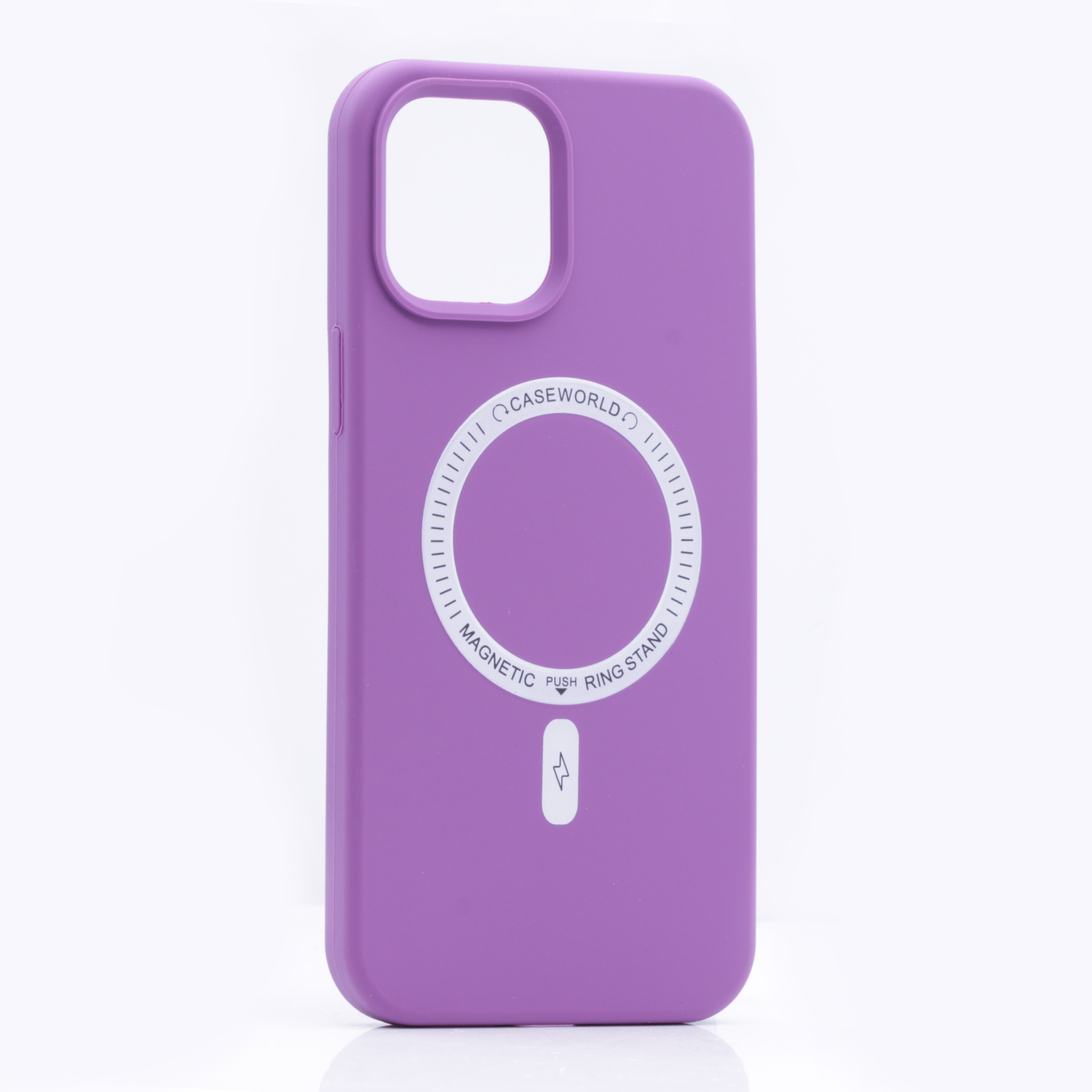 фото Чехол silicone case magesafe для iphone 12 pro max, фиолетовый