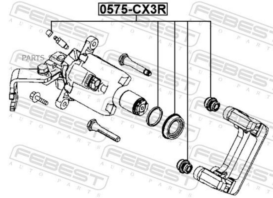 

Ремкомплект суппорта тормозного задн MAZDA CX-3 2015-2018 0575-CX3R