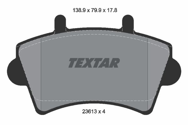 

Тормозные колодки Textar 2361301