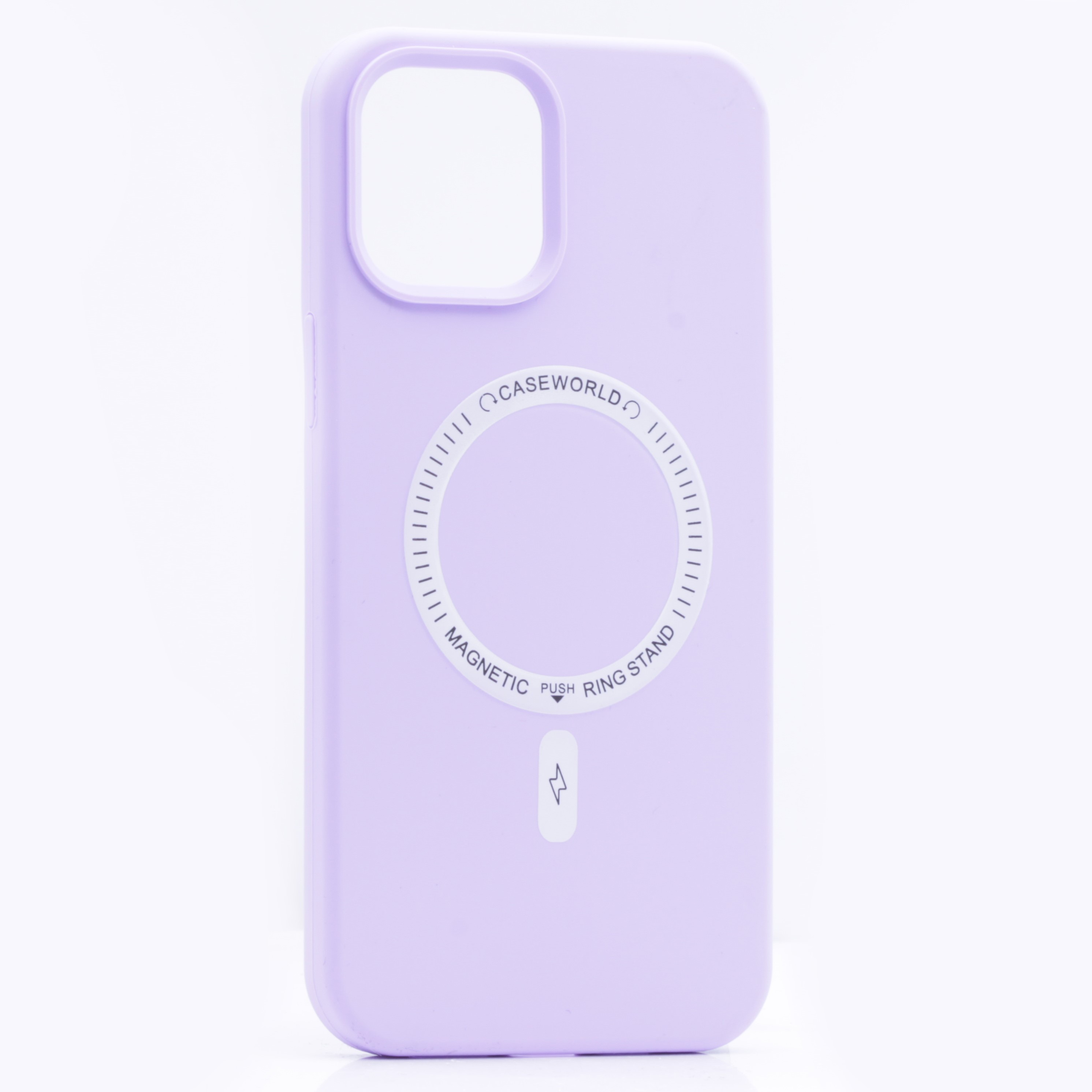 фото Чехол silicone case magesafe для iphone 12, сиреневый