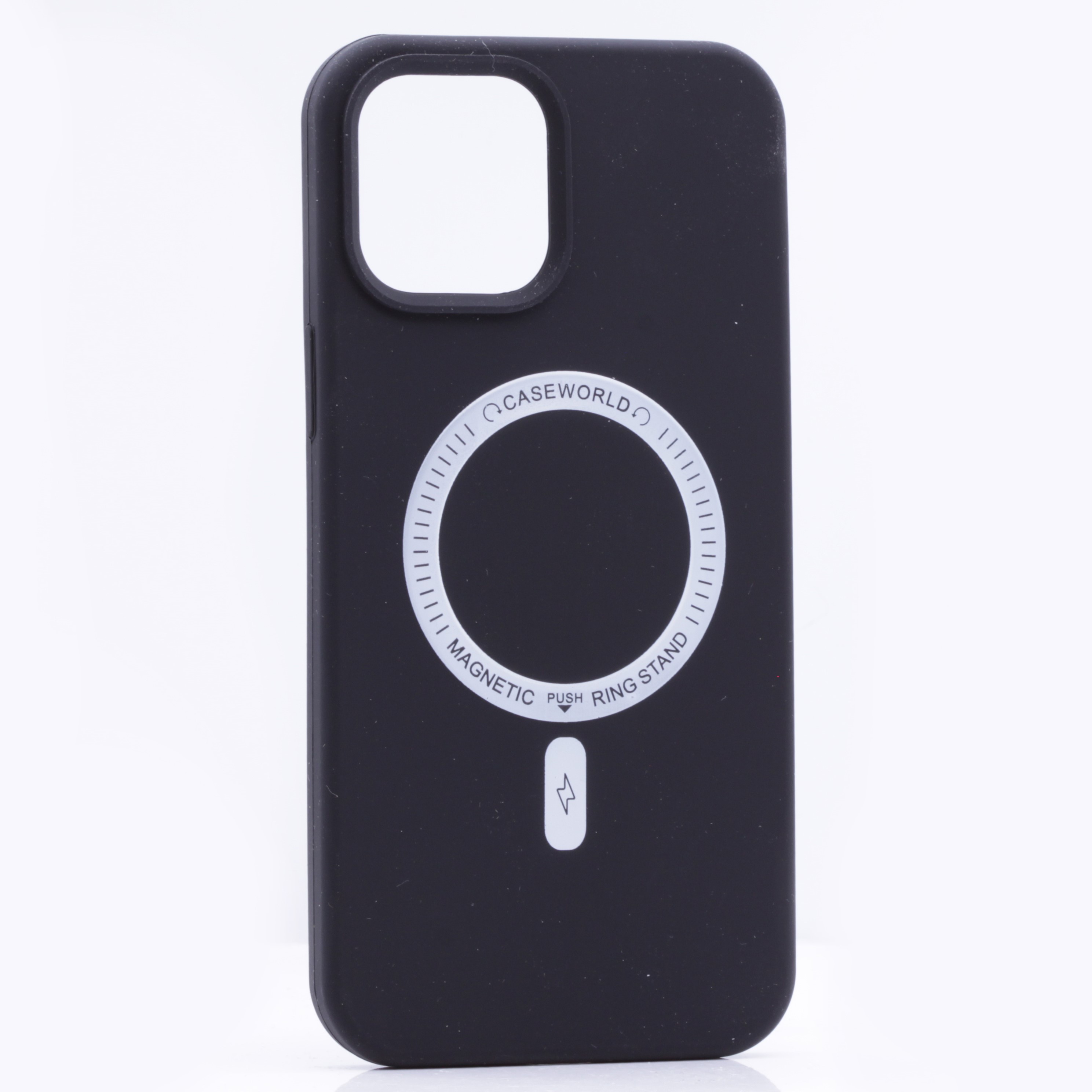 фото Чехол silicone case magesafe для iphone 12, черный