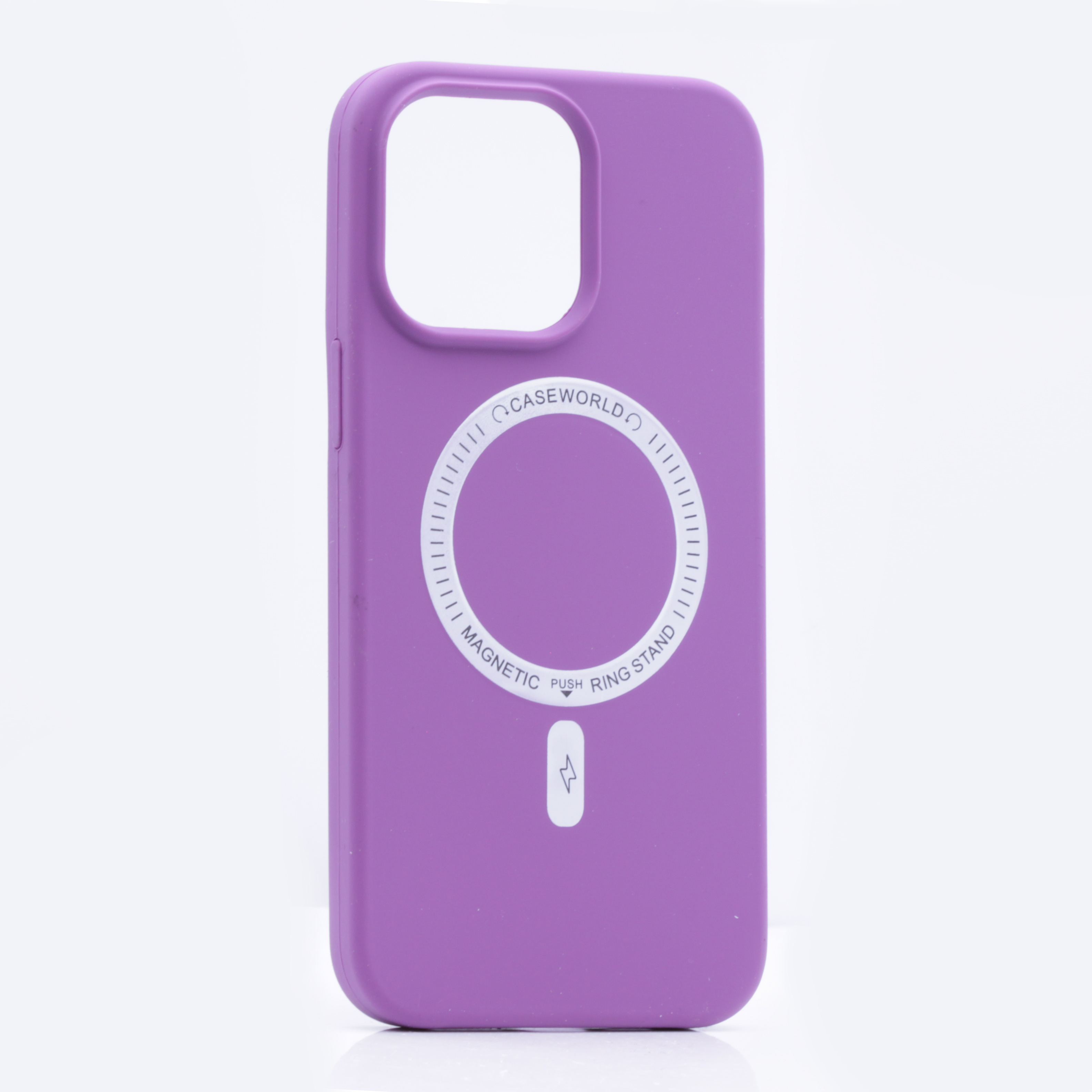 фото Чехол silicone case magesafe для iphone 13 pro max, фиолетовый