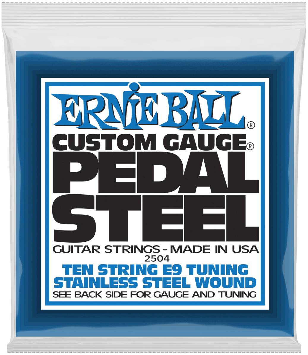 

Струны для 10 стр педальной слайд-гитары Ernie Ball 2504 Stainless Steel E9 Tuning 13-39, 2504 Stainless Steel