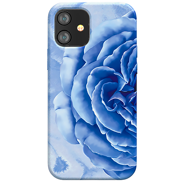 фото Чехол pqy peony для iphone 12 mini синий pqy kingxbar ip 12 mini peony series-blue