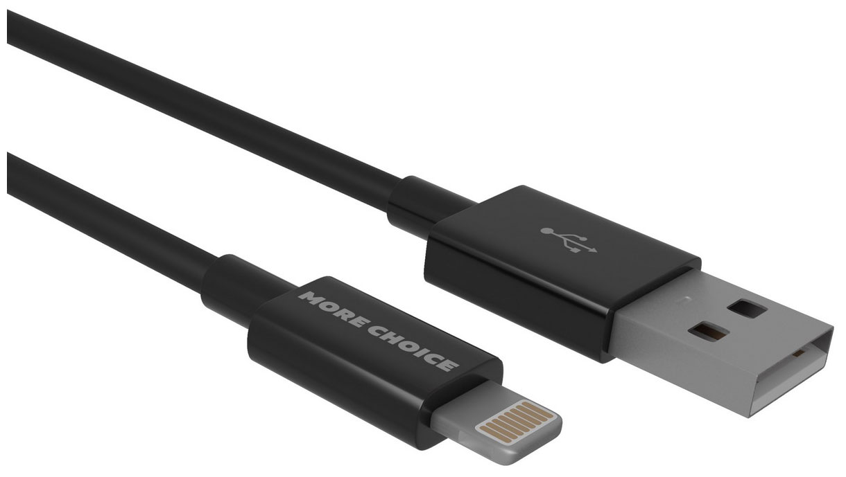 фото Кабель more choice smart usb 2.4a для lightning 8-pin k42si тре 1м