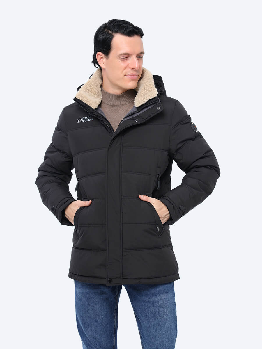 

Куртка мужская Vitacci NDC2854-01 черная 2XL, Черный, NDC2854-01