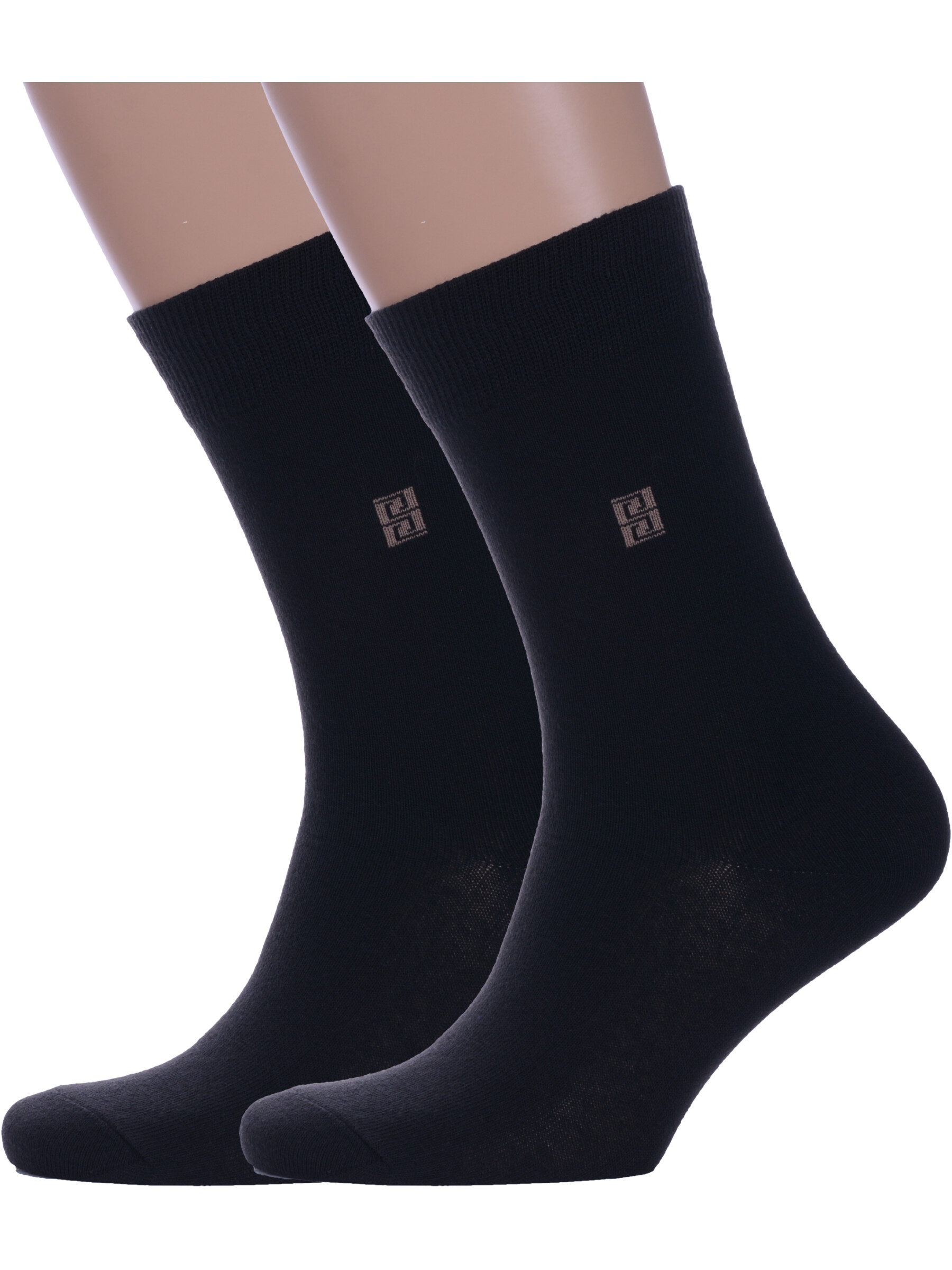 

Комплект носков мужских GRAND LINE 2-М-132 черных 25, Черный, 2-М-132