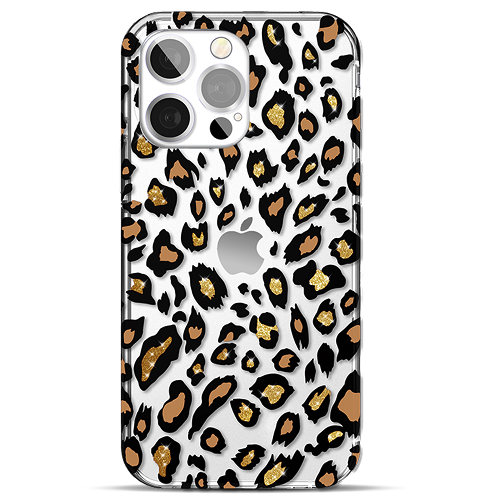 фото Чехол pqy wild для iphone 13 pro max leopard pqy kingxbar ip 13 6.7