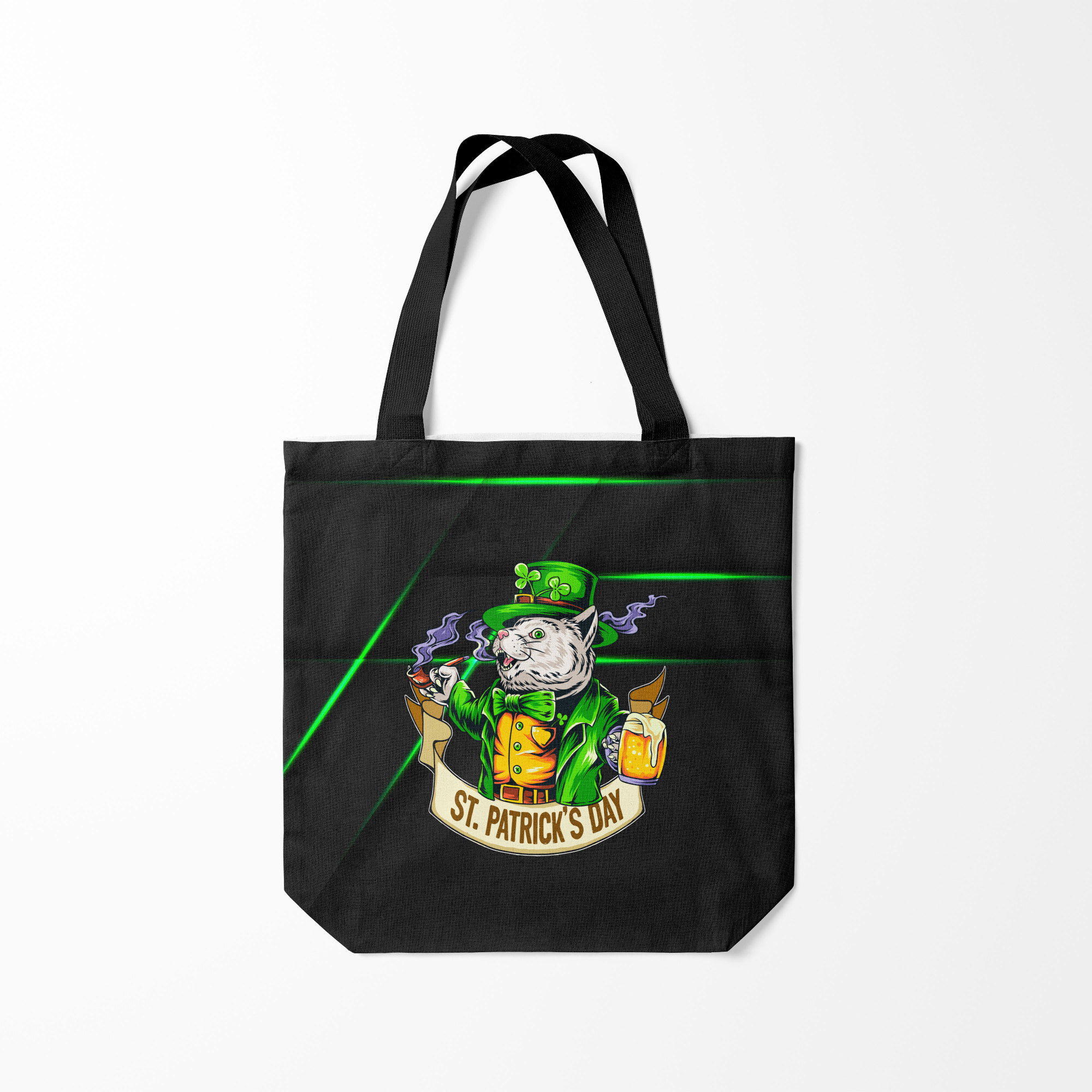 

Сумка шoппер унисекс Burnettie Saint Patricks Day, черный, Saint Patricks Day