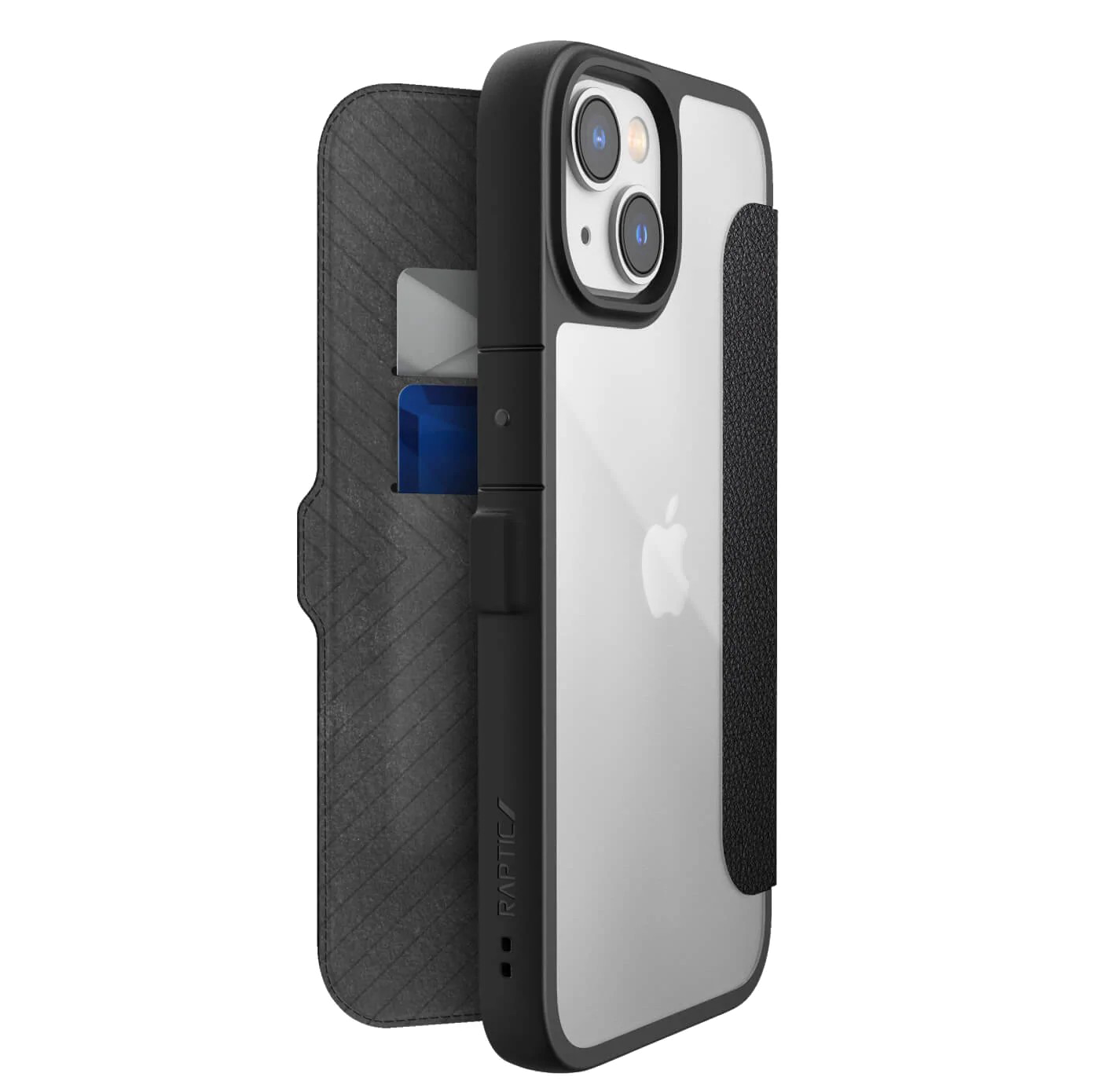 фото Чехол raptic urban folio для iphone 14 plus чёрный raptic (x-doria) 493826