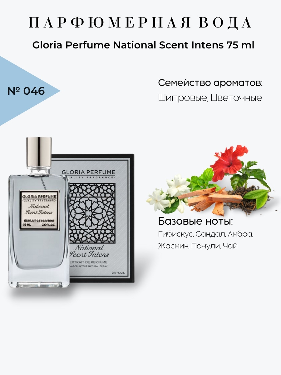 Парфюмерная вода Gloria Perfume National Scent Intens 75мл