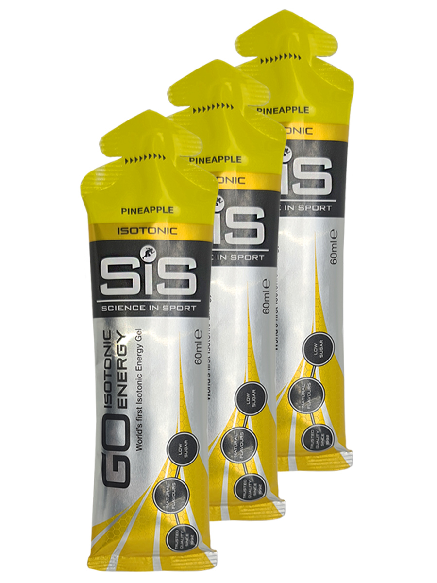 Изотонический гель SiS Go Isotonic Energy, 3 x 60 мл, pineapple