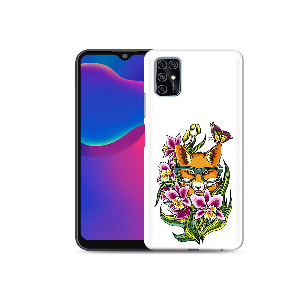 Чехол MyPads Tocco для ZTE Blade V2020 Smart Лиса в цветах (PT156449.459.108)