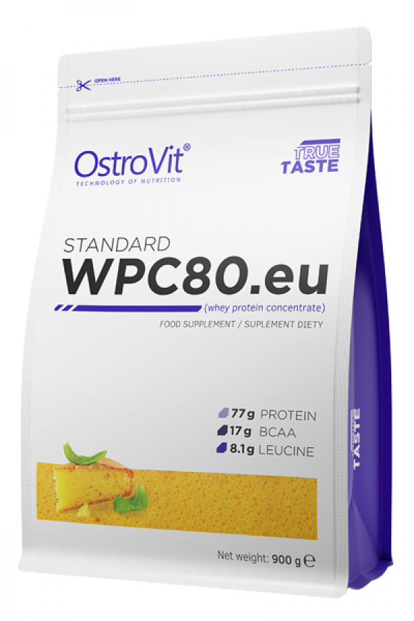 фото Ostrovit, протеин сывороточный standard wpc80.eu (900 г) (бисквитный торт)