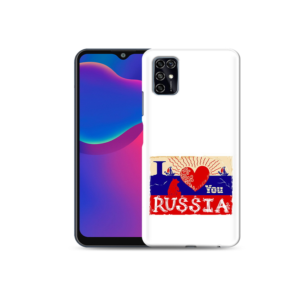 Чехол MyPads Tocco для ZTE Blade V2020 Smart Люблю Россию (PT156449.459.112)