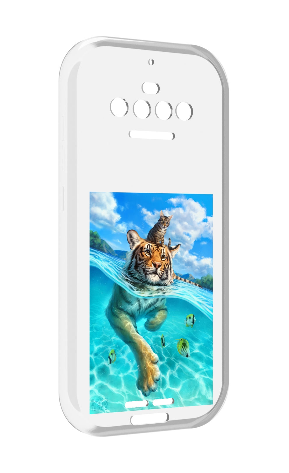 

Чехол MyPads Кот-на-тигре для Oukitel F150 R2022, Прозрачный, Tocco
