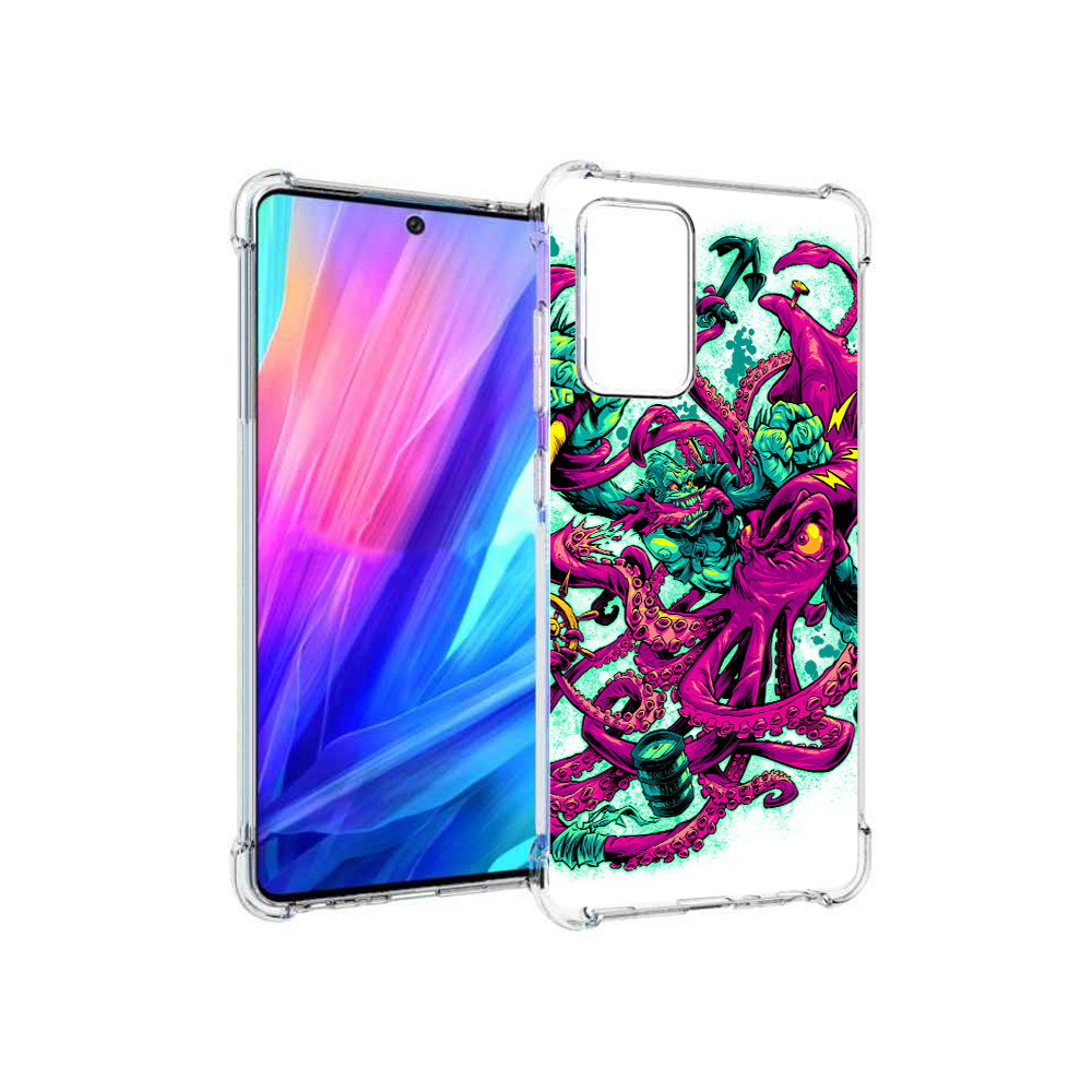 Чехол MyPads Tocco для Samsung Galaxy A52 фиолетовый кракен (PT158660.526.657)