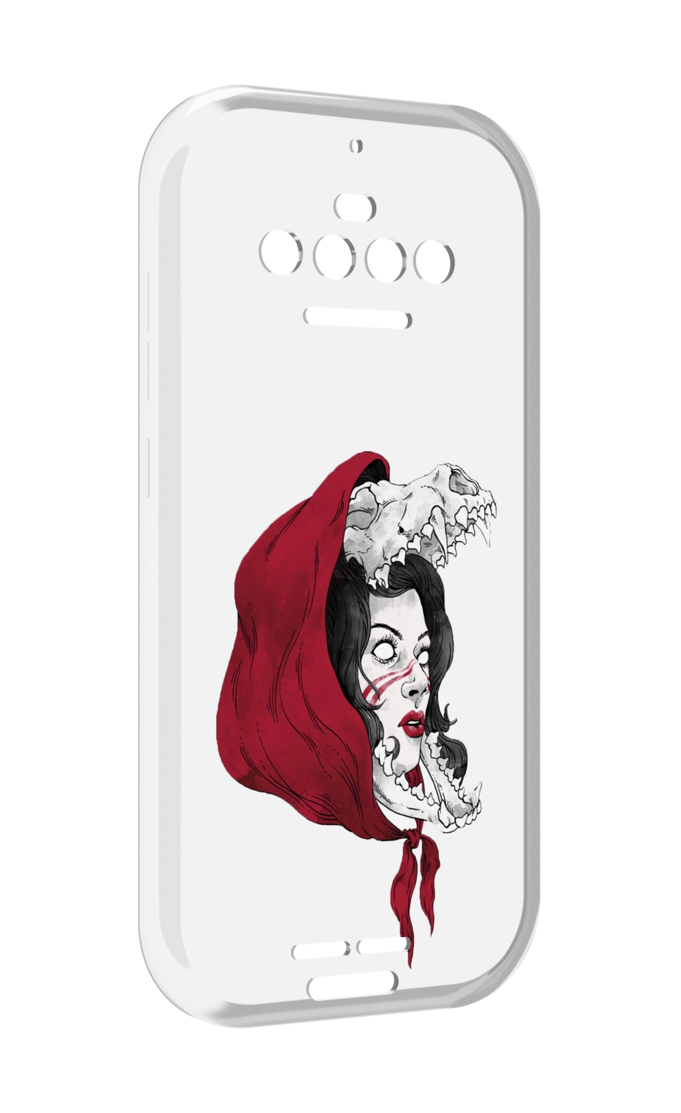 

Чехол MyPads Красная шапочка и волк женский для Oukitel F150 R2022, Прозрачный, Tocco