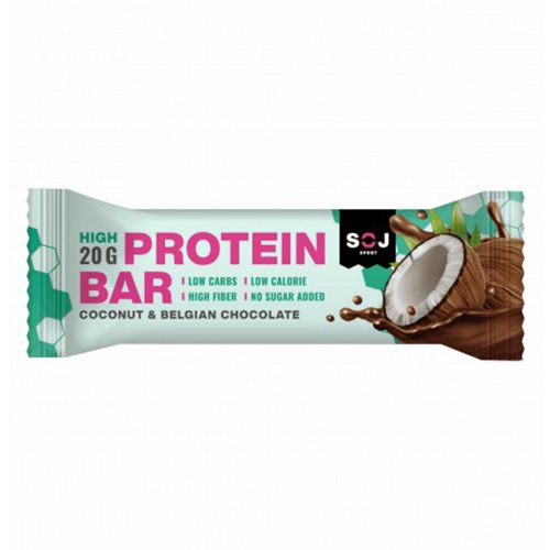 Батончик Solvie Protein Barre протеиновый глазированный кокос 50 г