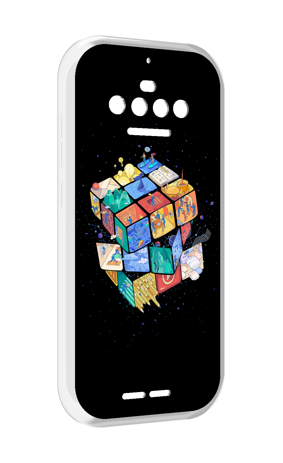 

Чехол MyPads Кубик-Рубика для Oukitel F150 R2022, Прозрачный, Tocco