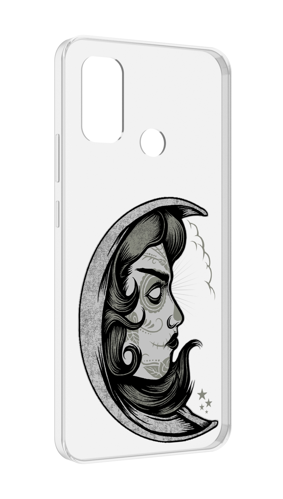 

Чехол MyPads черно белая луна с лицом для UleFone Note 10P/Note 10, Прозрачный, Tocco