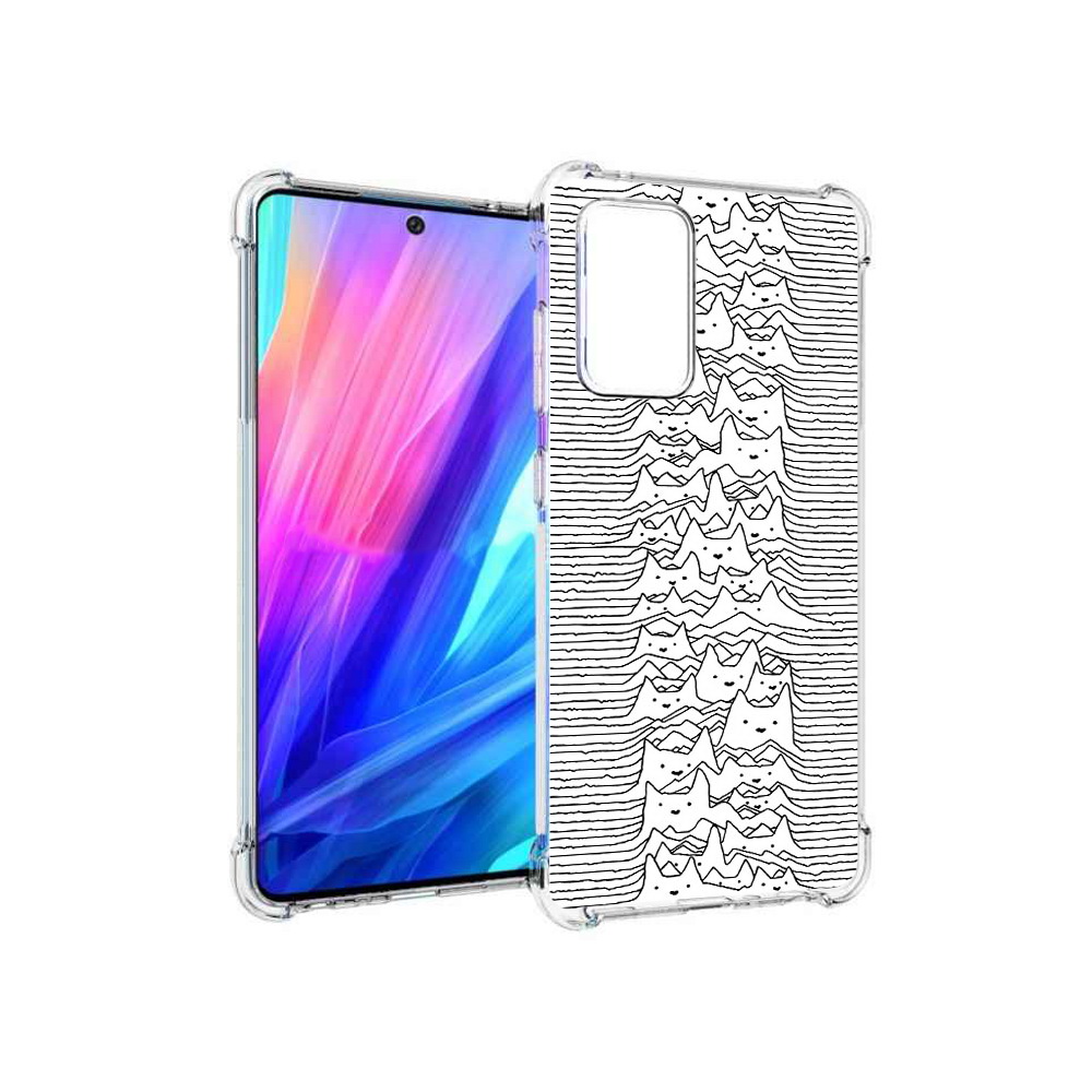 Чехол MyPads Tocco для Samsung Galaxy A52 черно белые коты 3D (PT158660.526.682)