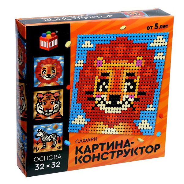 

UNICON Картина - конструктор "Сафари", размер 32*32