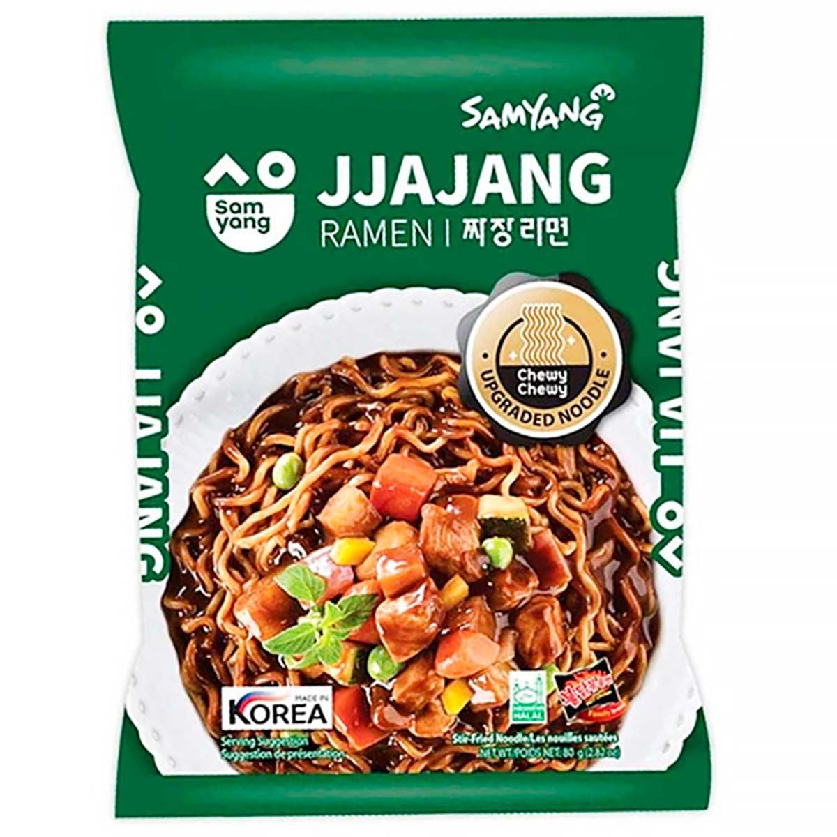 Лапша Samyang Jjajang ramen со вкусом курицы в бобовом соусе 80 г