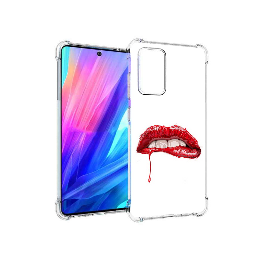 Чехол MyPads Tocco для Samsung Galaxy A52 яркие красные губы (PT158660.526.706)