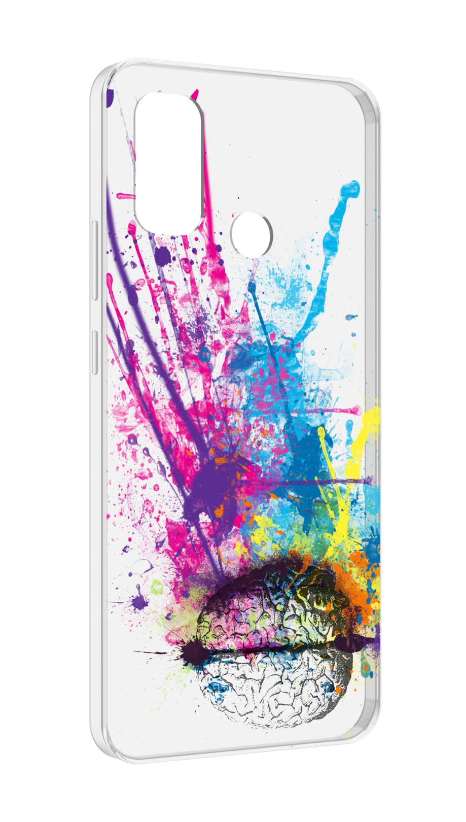 

Чехол MyPads яркий красочный мозг для UleFone Note 10P/Note 10, Прозрачный, Tocco