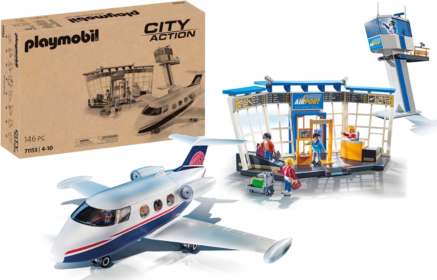 

Игровой набор Playmobil 71153 City Action Аэропорт с самолетом, 71153