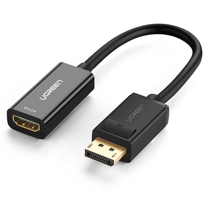 

Адаптер uGreen DP-HDMI вилка-розетка 0.25м (40362_), Черный, MM137