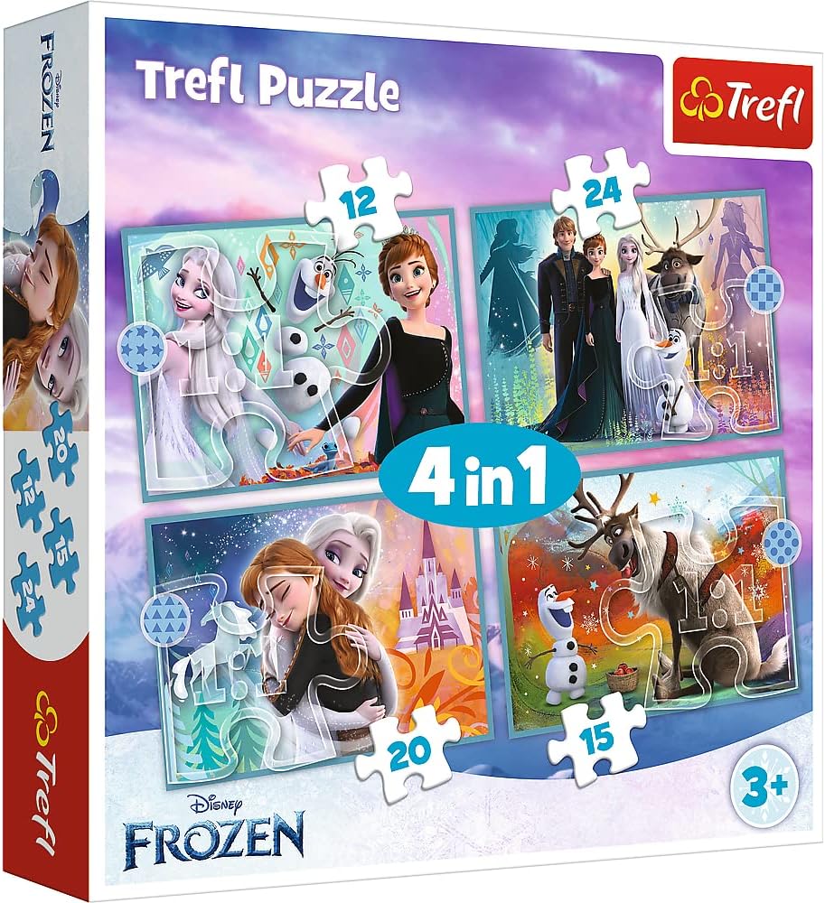 

Пазл Trefl Удивительный мир Холодное сердце, 12#15#20#24 дет, Удивительный мир. Холодное сердце