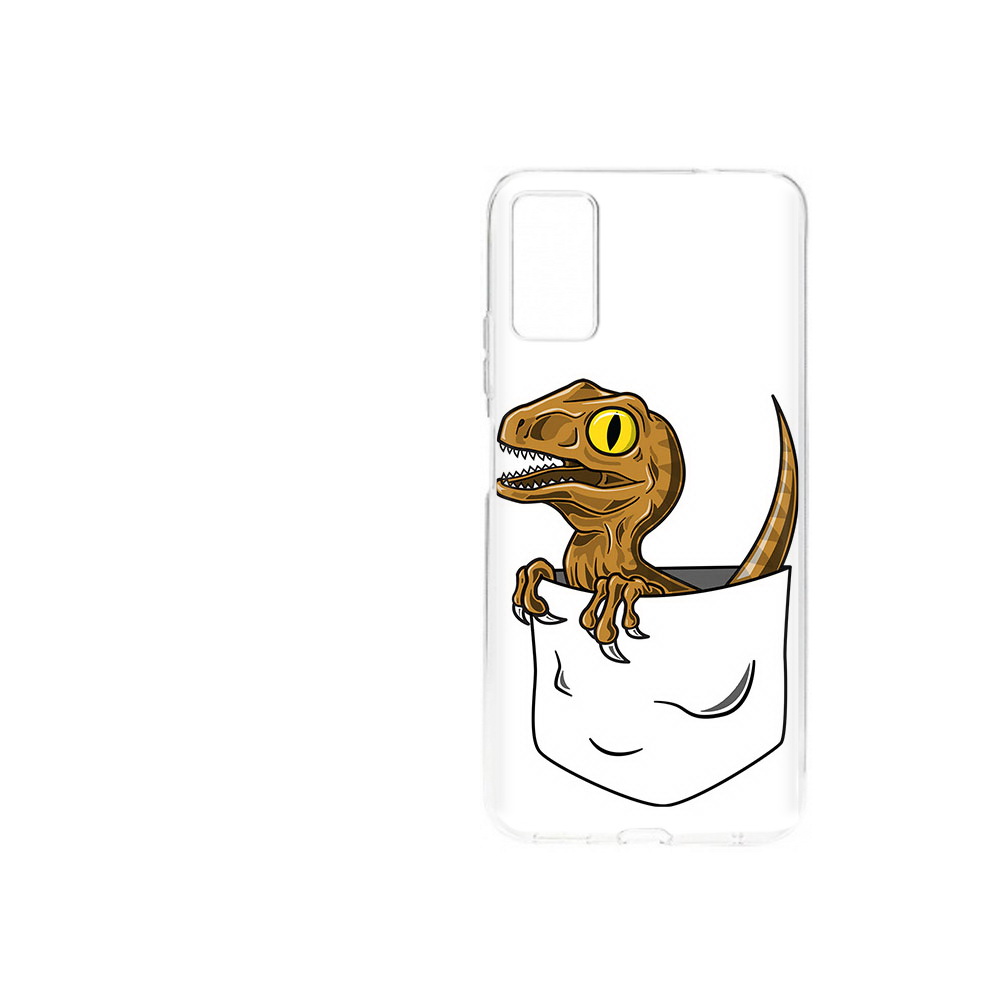 

Чехол MyPads Tocco для ZTE Blade A71 (2021) динозавр в кармане (PT226945.474.327), Прозрачный, Tocco