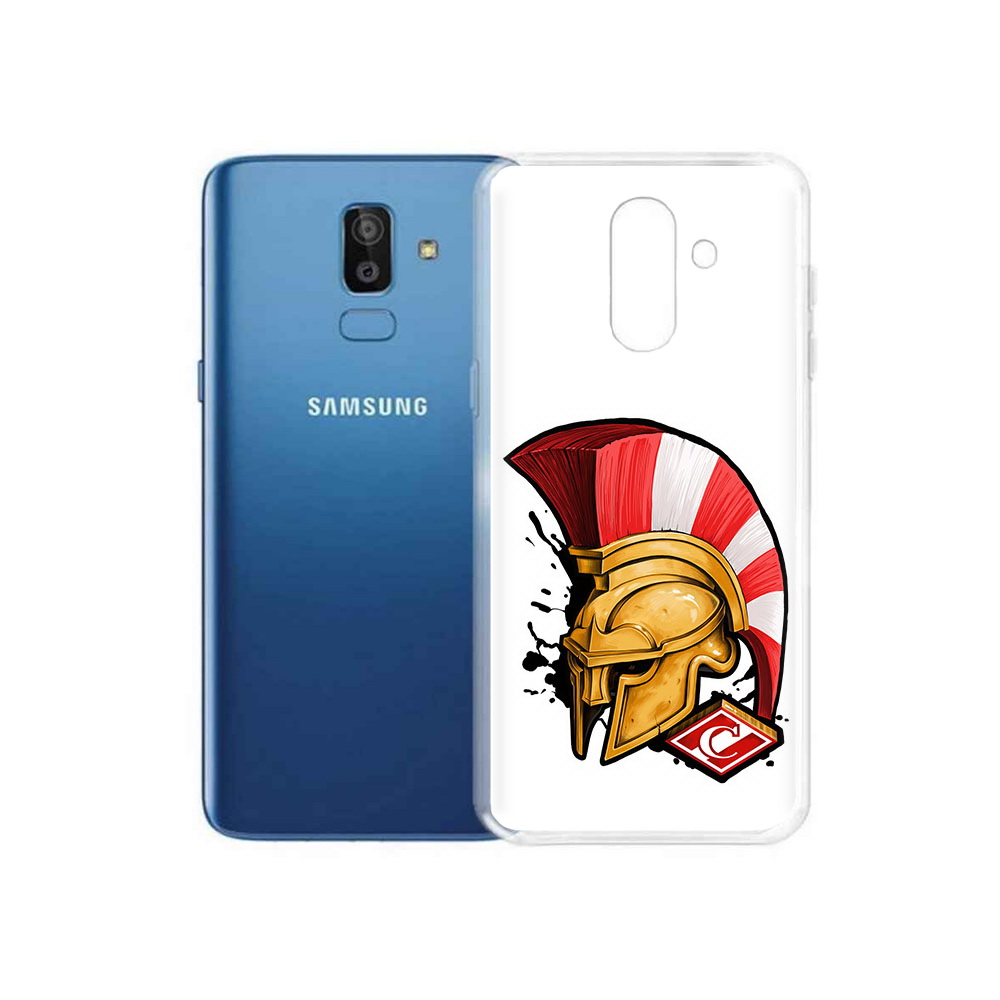 

Чехол MyPads Tocco для Samsung Galaxy J8 ФК спартак шлем (PT226929.592.185), Прозрачный, Tocco