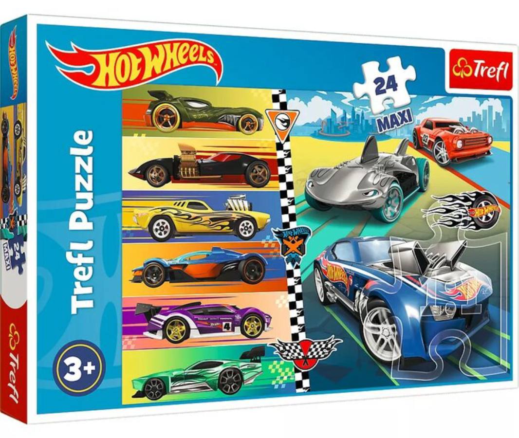 Пазл Maxi Trefl Быстрые машинки Hot Wheels, 24 дет