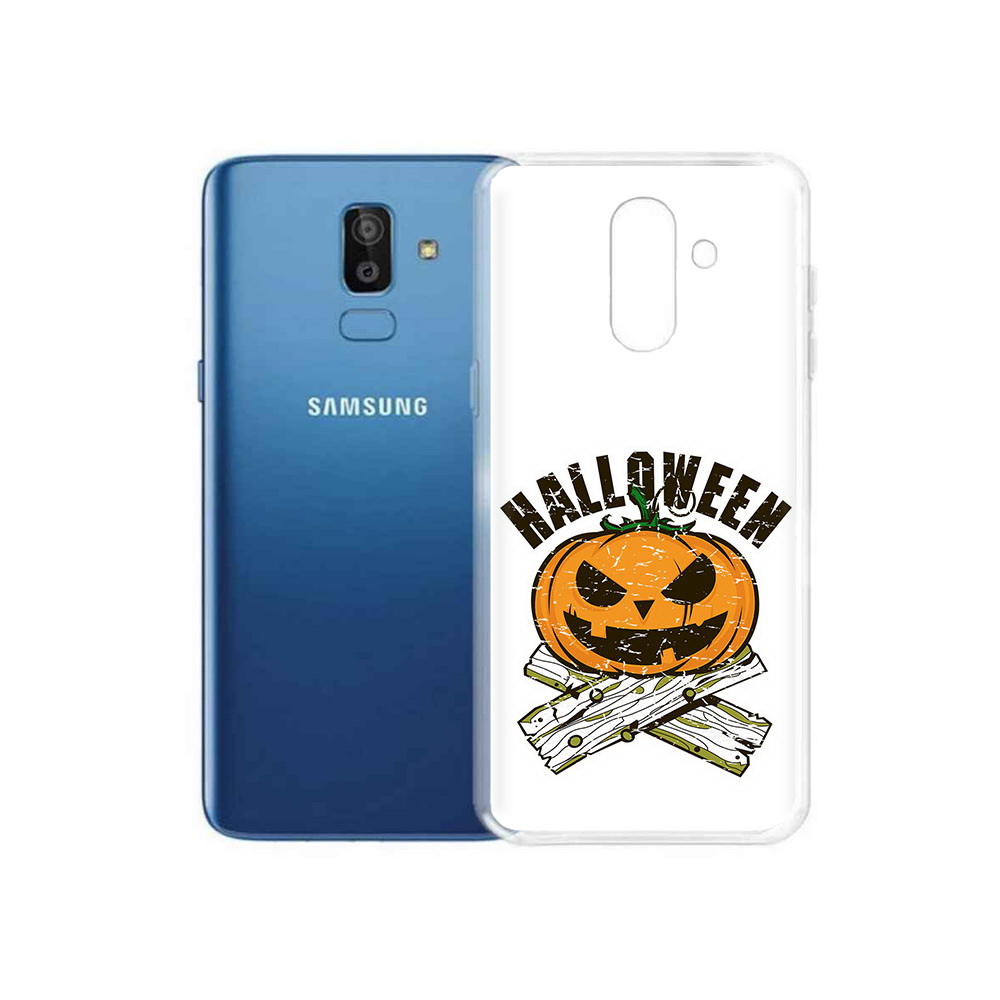 

Чехол MyPads Tocco для Samsung Galaxy J8 Хэллоуин доски тыква (PT226929.592.194), Прозрачный, Tocco