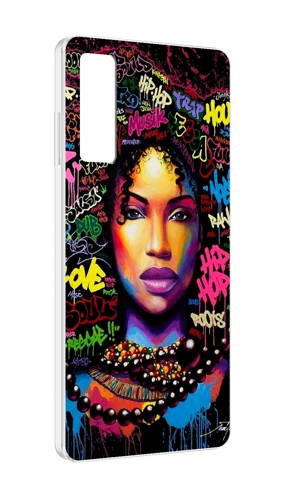 

Чехол MyPads девушка-в-граффити женский для TCL 20 5G, Прозрачный, Tocco