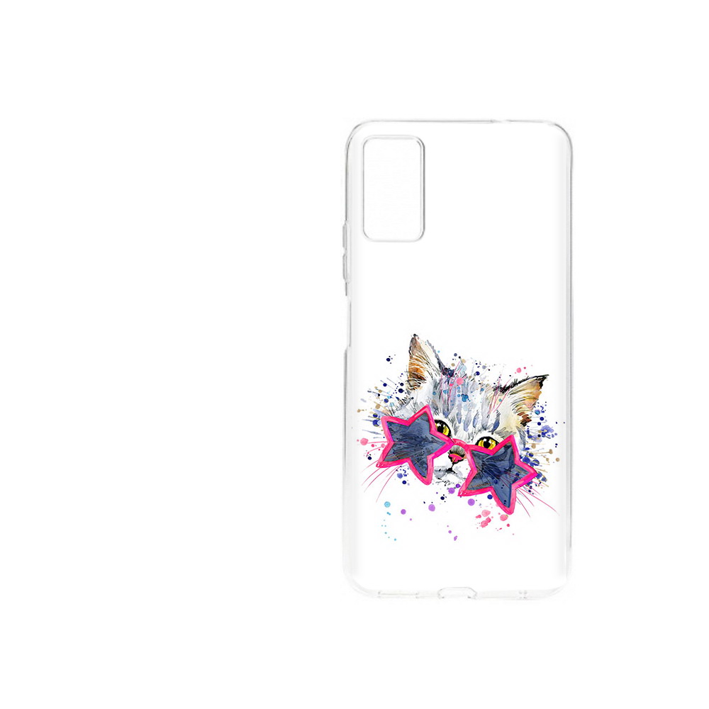 

Чехол MyPads Tocco для ZTE Blade A71 (2021) звездные очки (PT226945.474.353), Прозрачный, Tocco