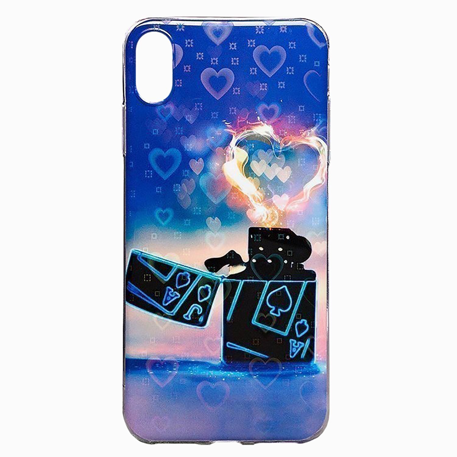 

Чехол iPhone Xs Max силиконовый (рис. 130/004), Синий, iPhone Xs Max