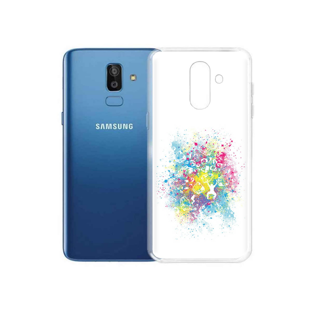 

Чехол MyPads Tocco для Samsung Galaxy J8 акварель абстракция (PT226929.592.214), Прозрачный, Tocco
