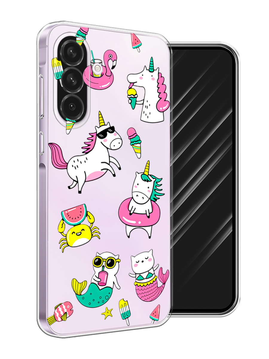 

Чехол Awog на Samsung Galaxy A56 5G "На отдыхе", Белый;бирюзовый;розовый, 2110850-1