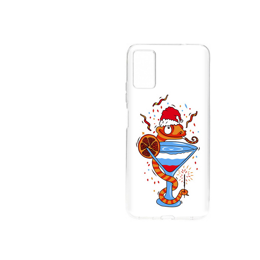 

Чехол MyPads Tocco для ZTE Blade A71 (2021) змейка (PT226945.474.364), Прозрачный, Tocco