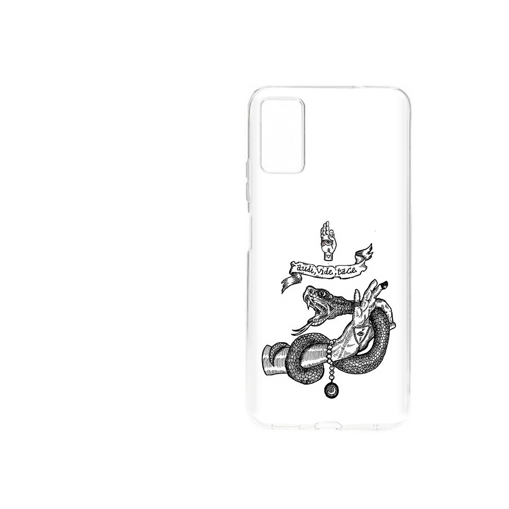 Чехол MyPads Tocco для ZTE Blade A71 (2021) змея на руке рисунок (PT226945.474.366)
