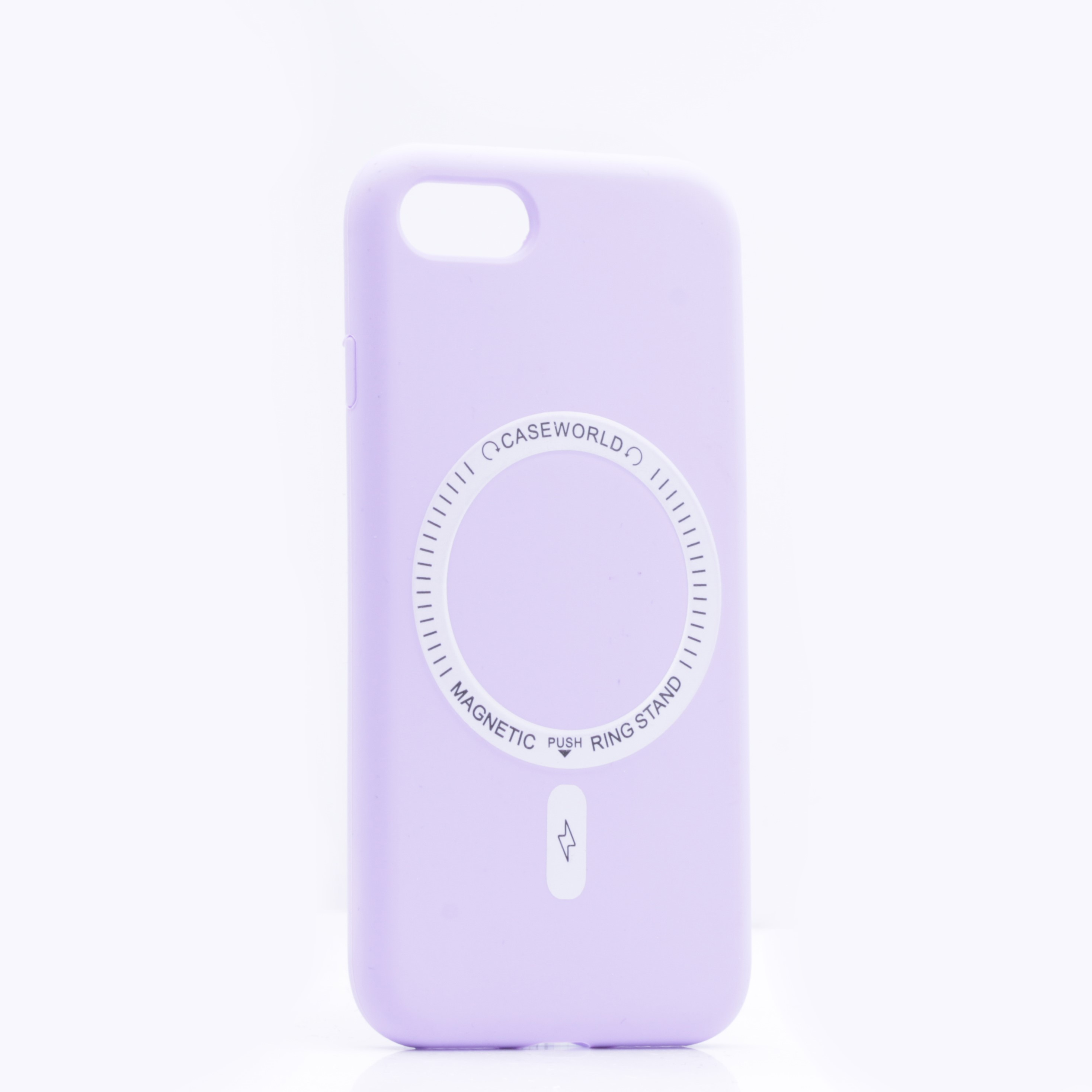 фото Чехол silicone case magesafe для iphone 7/8, сиреневый