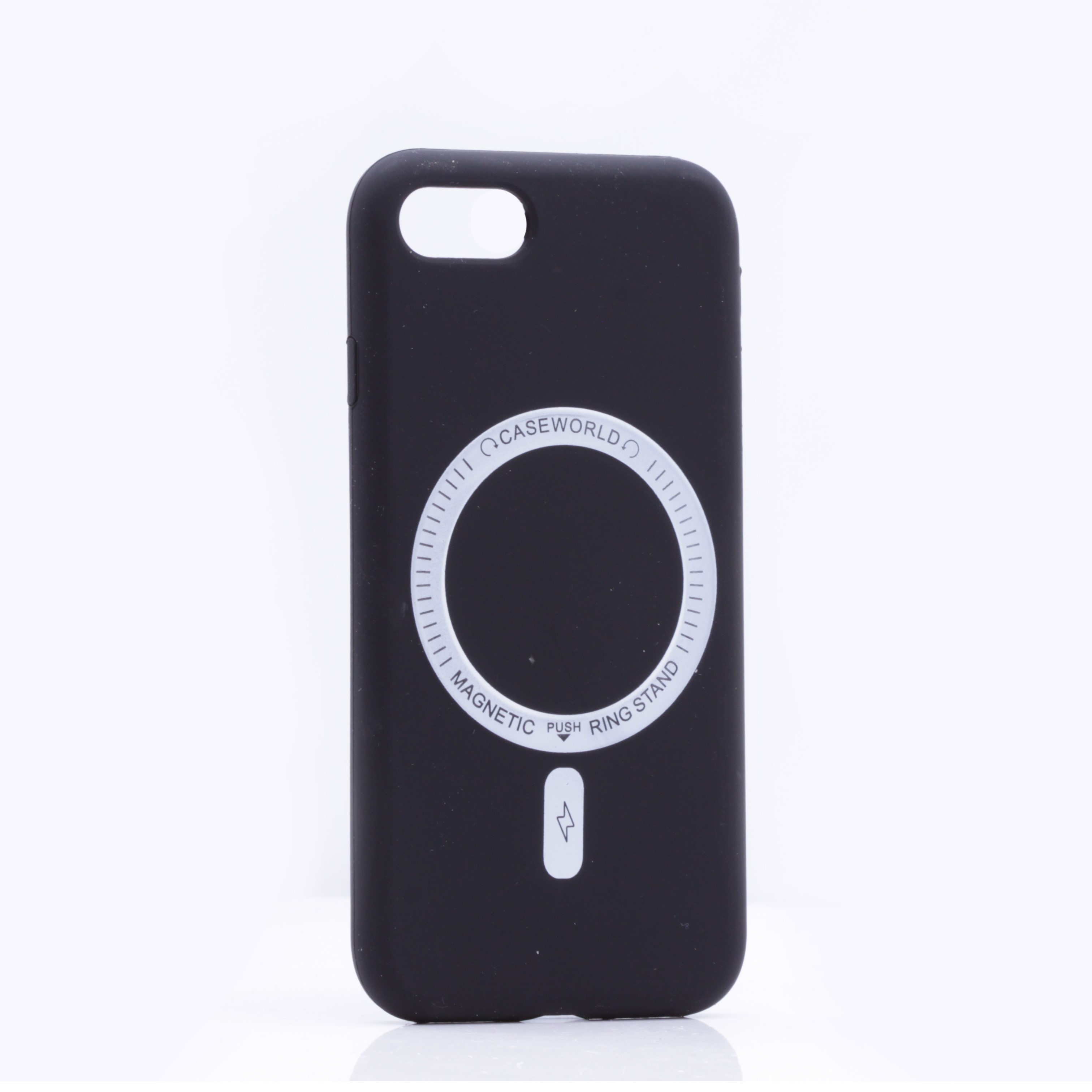 фото Чехол silicone case magesafe для iphone 7/8, черный