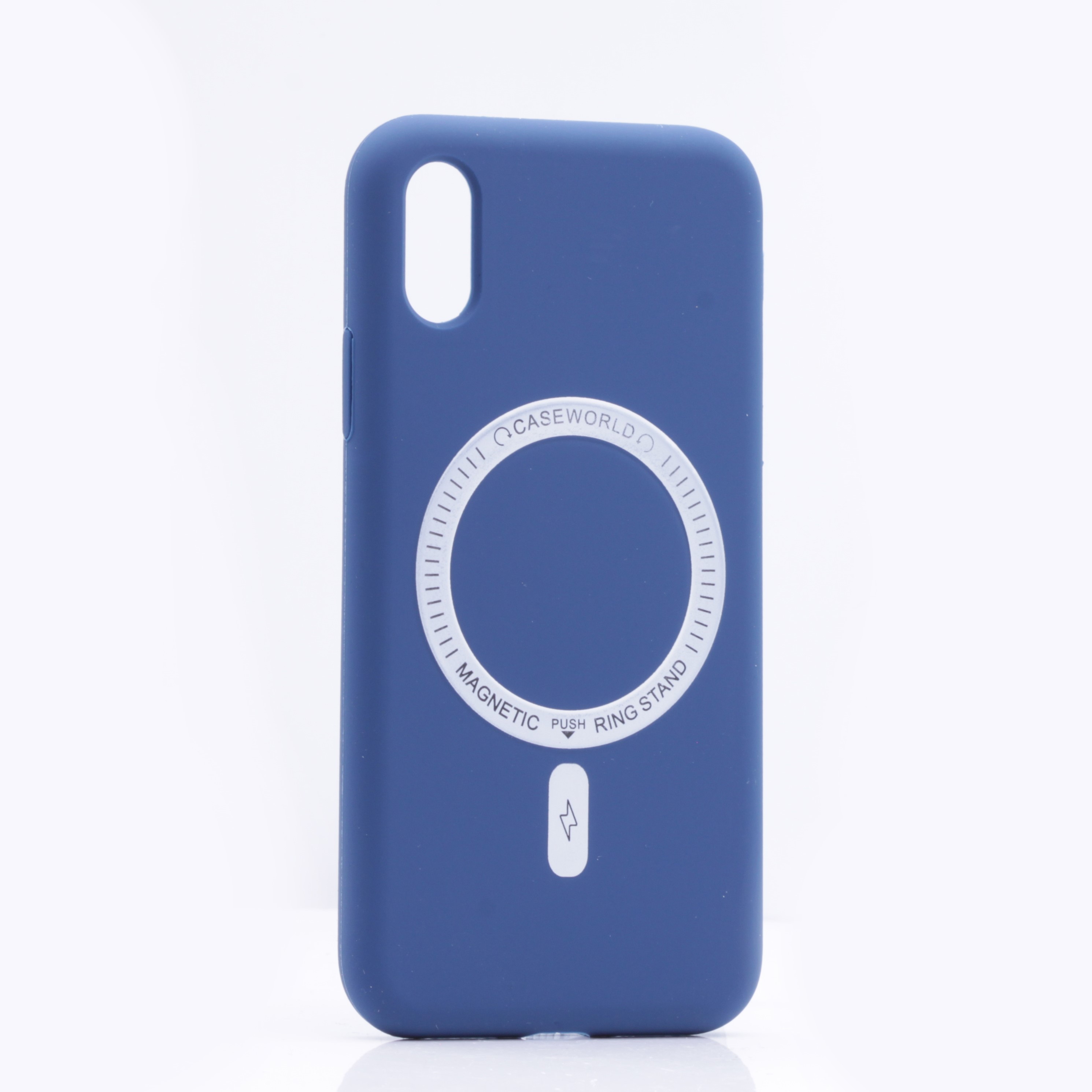 фото Чехол silicone case magesafe для iphone xr, синий