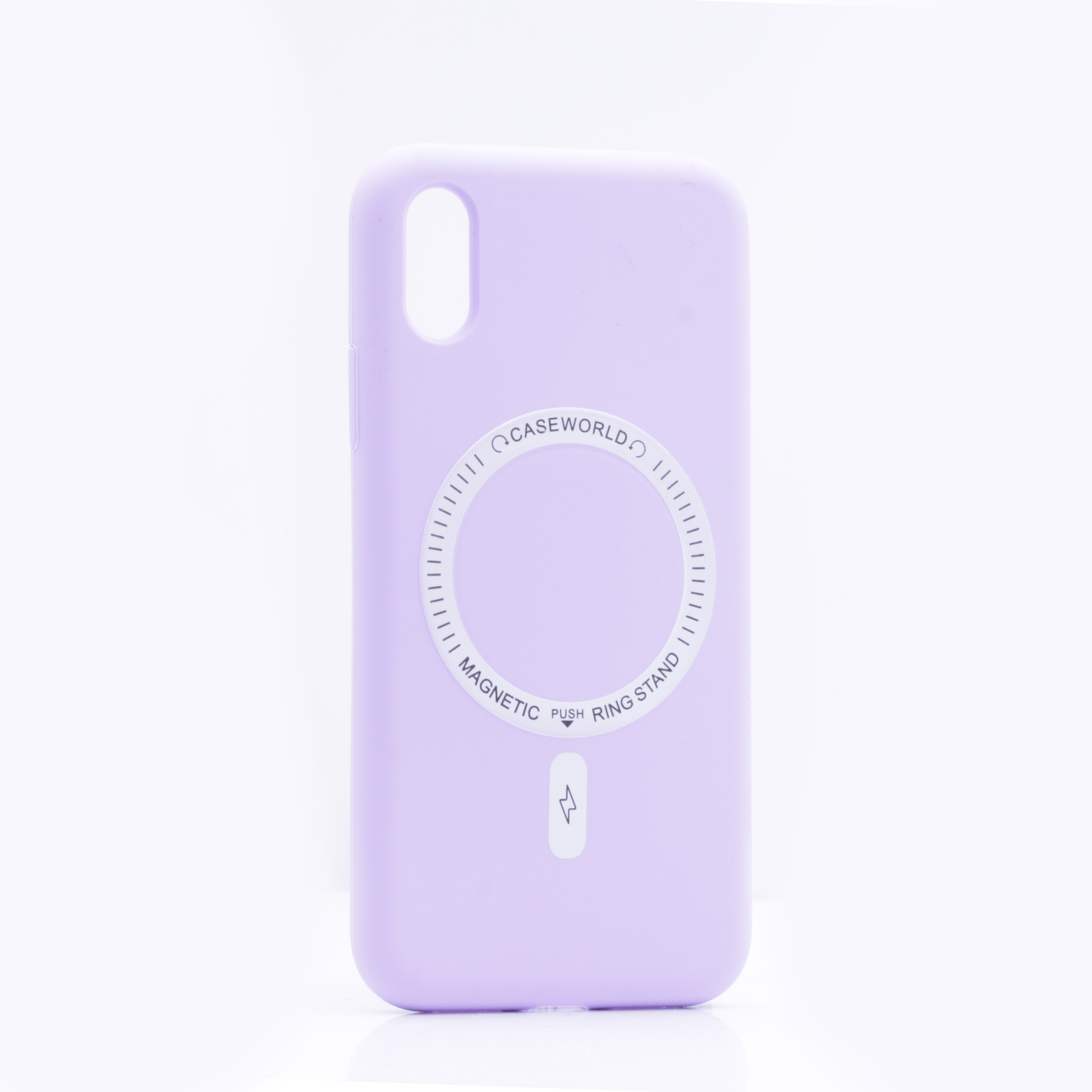 фото Чехол silicone case magesafe для iphone xr, сиреневый